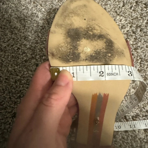 ✨ Sam Edelman‎ Yaro Block Heel Sandals Women’s 6.5 Brown Ankle Strap ✨ - Picture 6 of 7